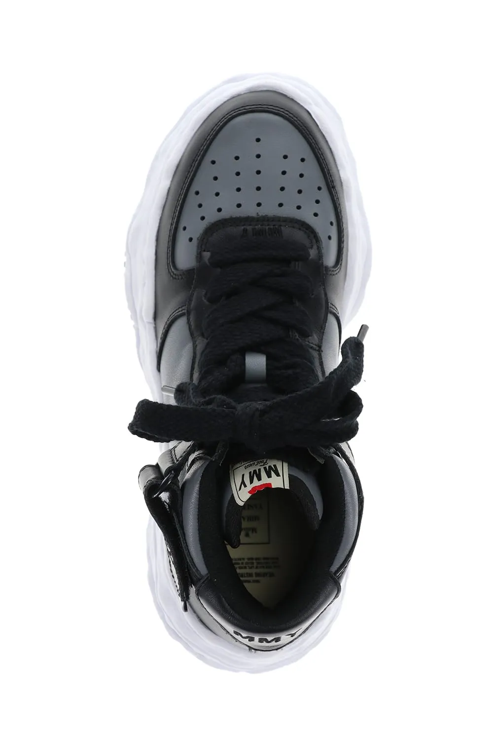 -WAYNE high- Original sole leather High-Top sneakers Black / Gray