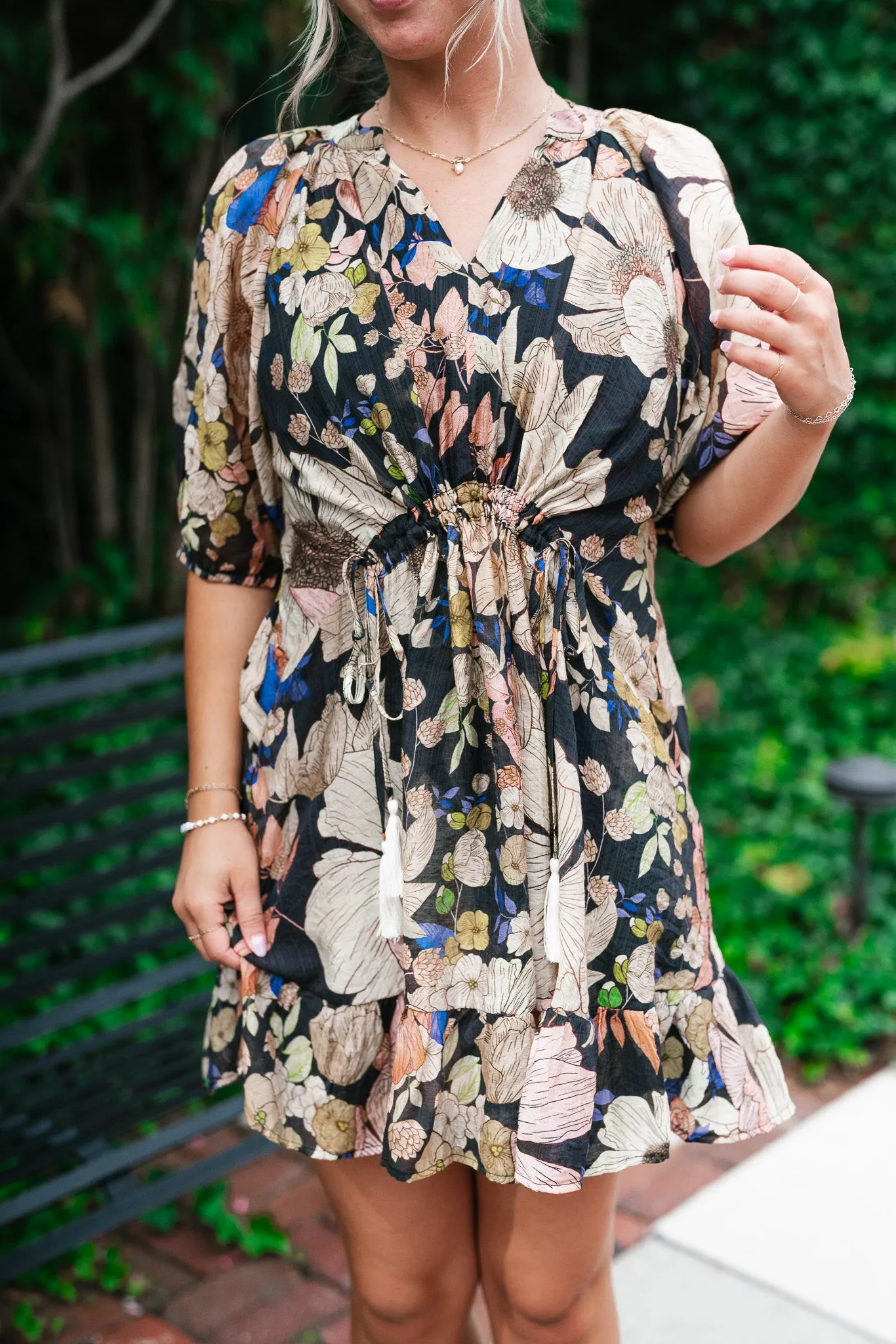 Falling Floral Mini Dress