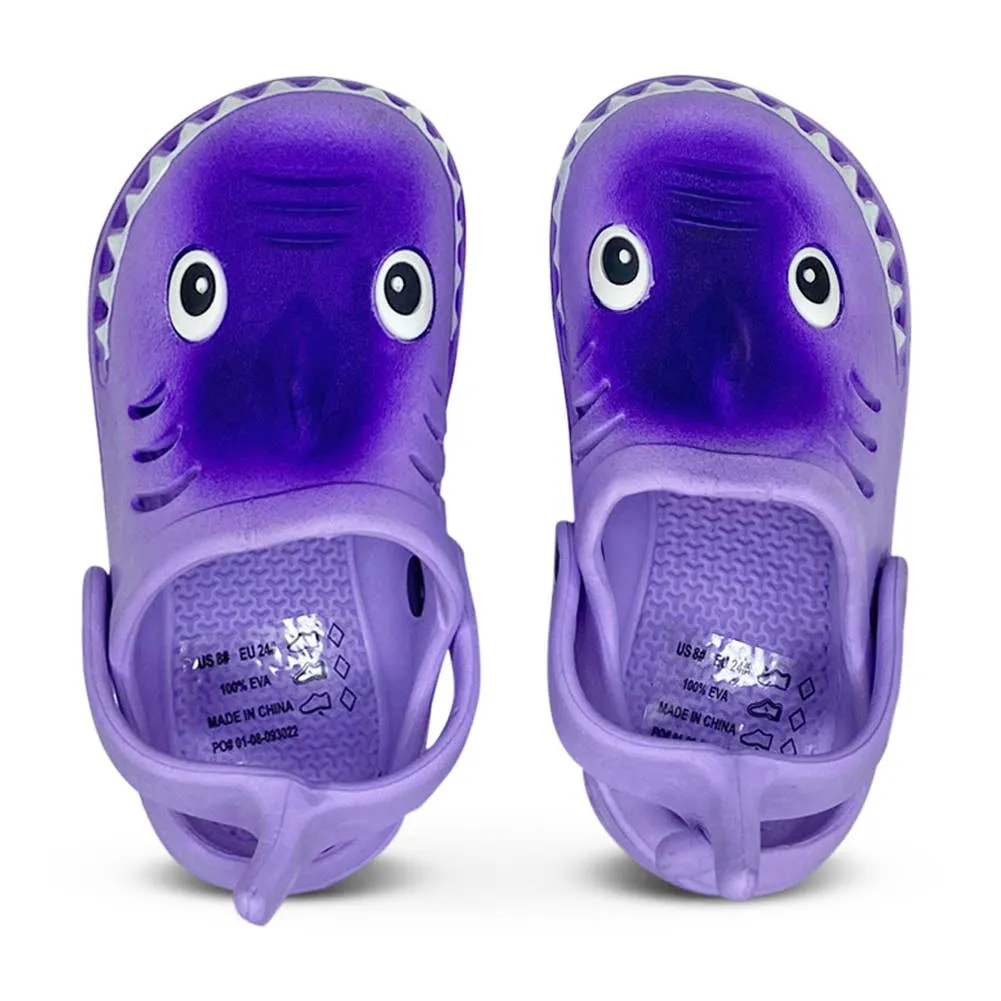 Norty TODDLER GIRL 6-11 CLOG SHARK  PURPLE