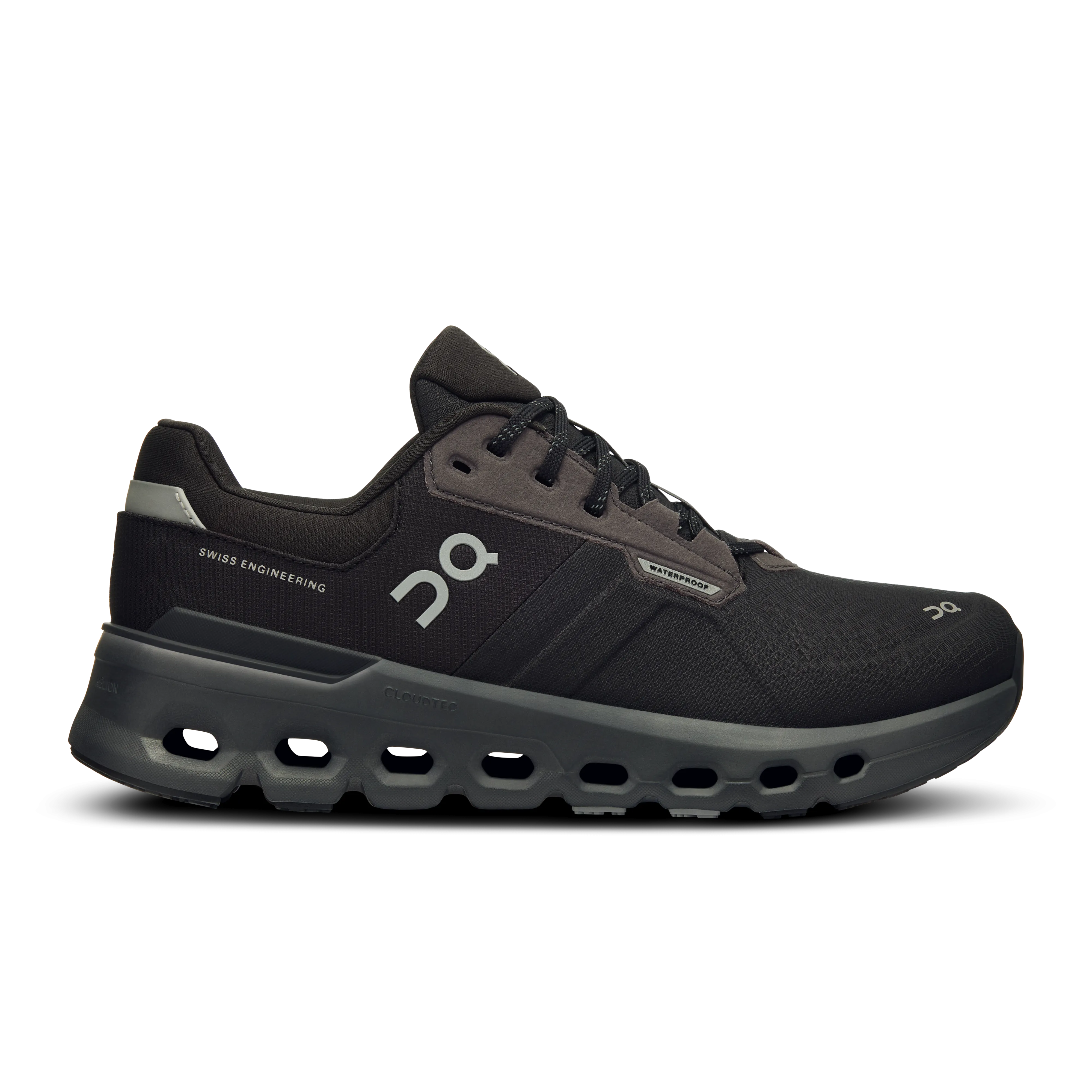 On Women's Cloudrunner 2 Waterproof Shoes - Magnet / Black
