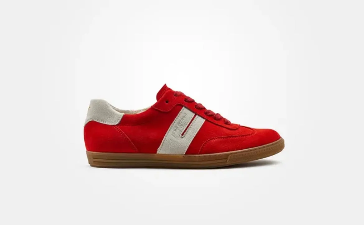 Paul green red suede leather sneakers