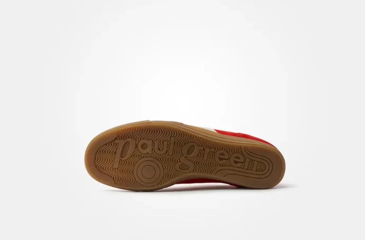 Paul green red suede leather sneakers