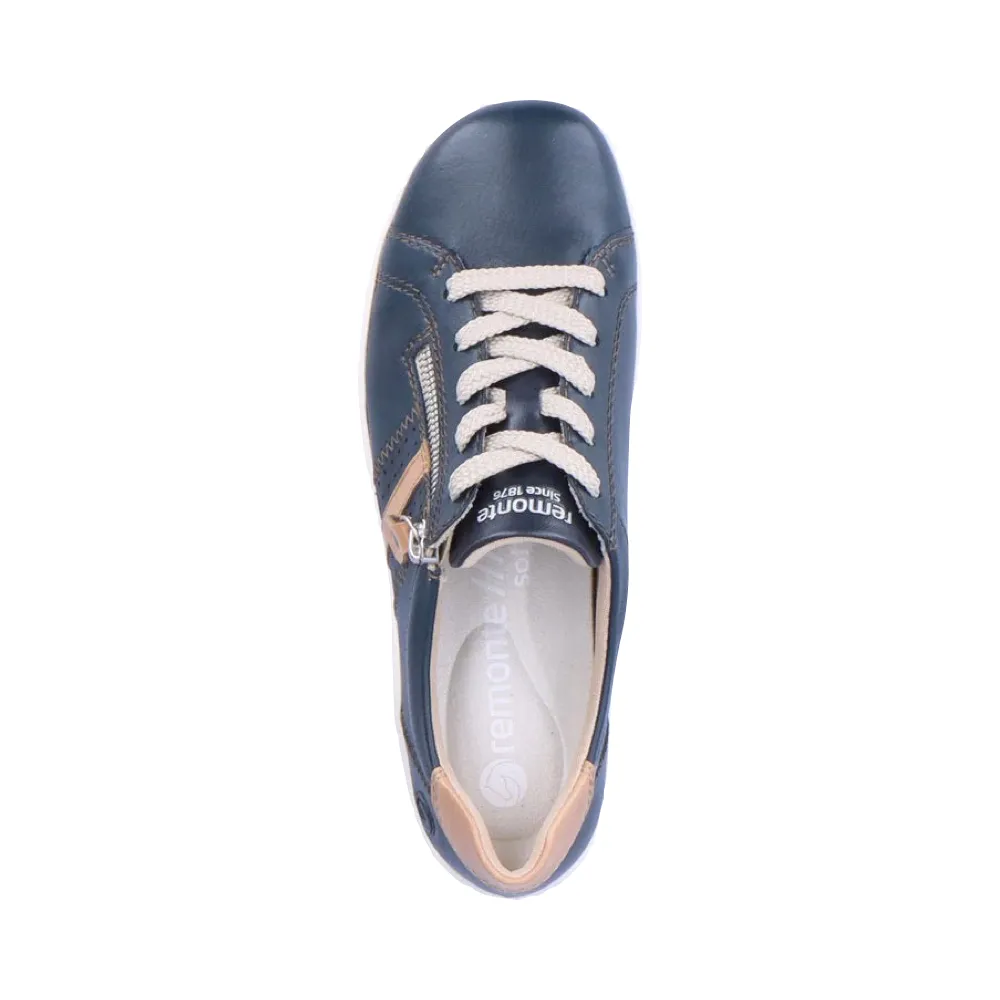 Remote Women's Liv 32 Lace Sneaker in Pazific Navy