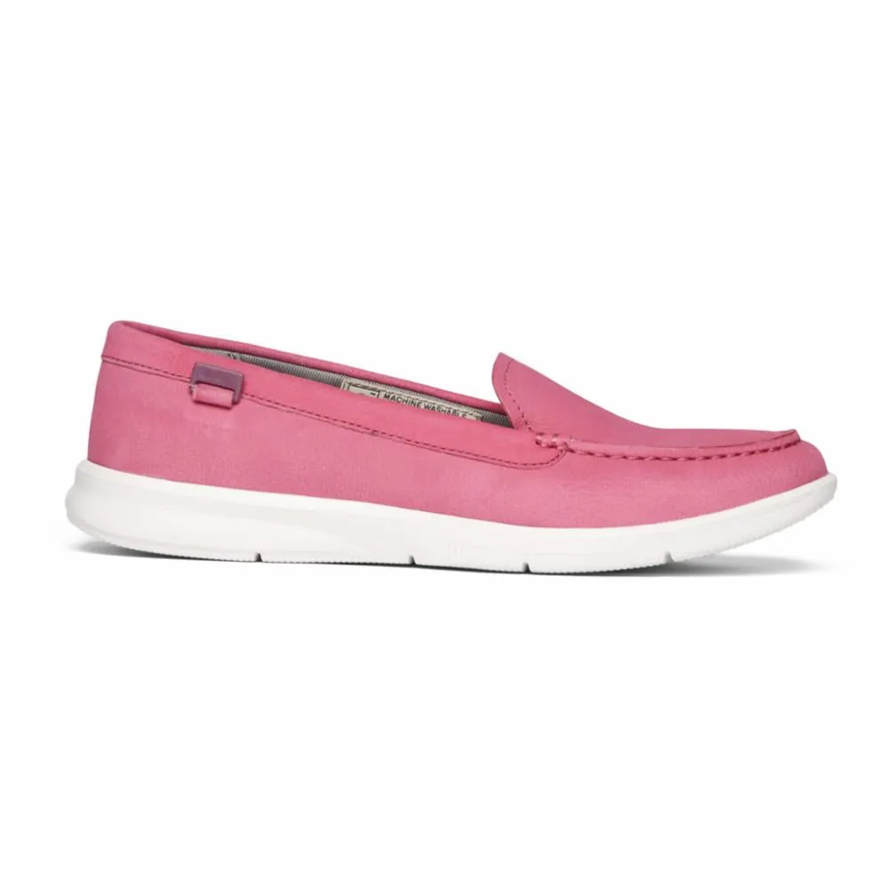 Rockport Women AYVA WASHABLE LOAFER SLIP ON BERRY